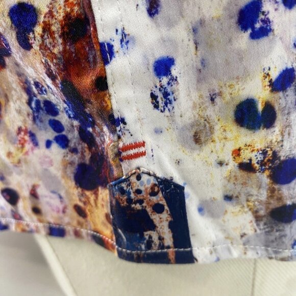 Au Noir Men’s Tongas Abstract Print Long Sleeve Button-Up Shirt Multicolo - Picture 4 of 16